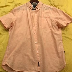 Denim and flower large men shirt